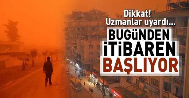 Türkiye çöl tozu etkisinde kalacak