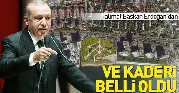 Talimat Başkan Erdoğan’dan! Baruthane arazisi Millet Bahçesi çevrildi