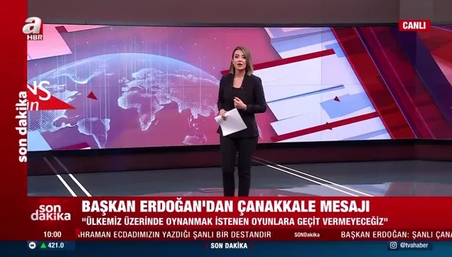 Başkan Erdoğan'dan Çanakkale Zaferi mesajı