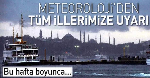 Meteoroloji'den son dakika hava durumu açıklaması! Saat verildi