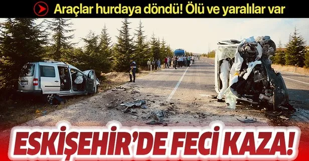 Son dakika: Eskişehir’de feci kaza: 2 ölü, 2 yaralı