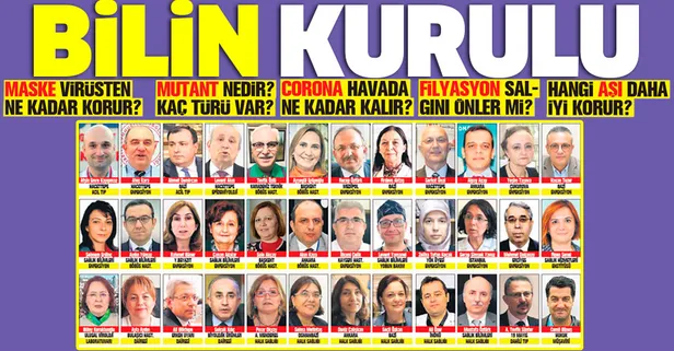 İşte Bilim Kurulu üyeleri! İsim isim tam liste