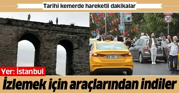 İstanbul Fatih’te intihar girişimi! Uzun araç kuyrukları oluştu!