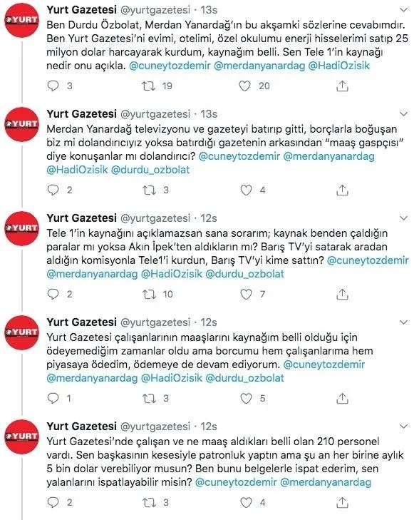 CHP yandaşı gazeteci Merdan Yanardağ hakkında bomba detaylar ortaya çıkıyor! Tele 1 FETÖ'cü Akın İpek'in desteğiyle kurulmuş - Takvim