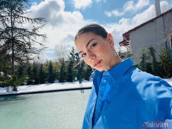 Demet Özdemir mavi bikinisiyle paylaştı! Oğuzhan Koç’un müstakbel eşi sosyal medyayı salladı! Sere serpe uzanarak güneşlenen Demet... - 20