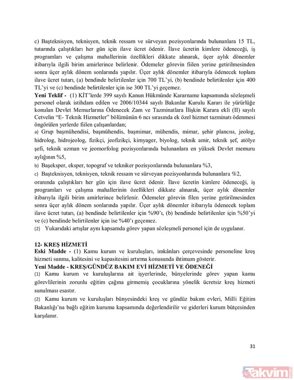 Sendikalar memur ve memur emeklisi için ne talep etti? Memur toplu sözleşme zammı yüzde kaç? İşte detaylar... - 35