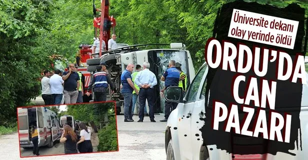 Ordu Üniversitesi İlahiyat Fakültesi’nin düzenlediği etkinliğe gidenler kaza yaptı: Dekan Prof. Dr. Sıddık Korkmaz öldü