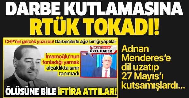 Darbe kutlamasına RTÜK tokadı