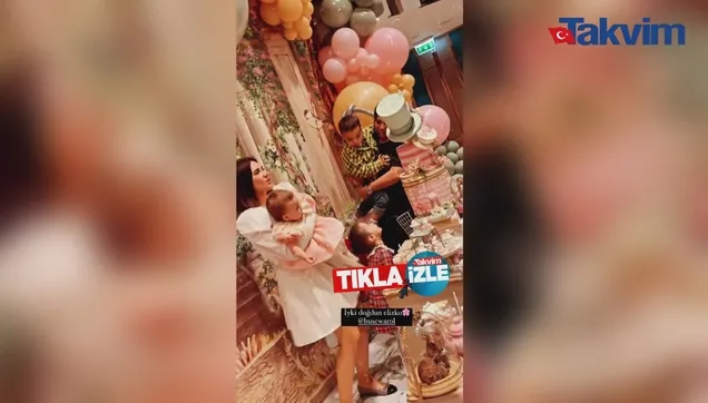 Buse Varol kızı Eliz'in 1.yaş gününü kutladı