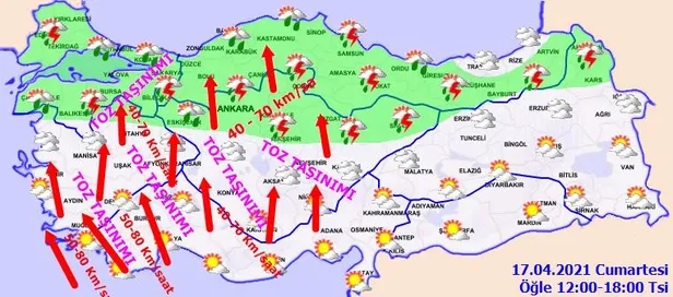 HAVA DURUMU | Meteoroloji birçok bölge için saat verdi! "Toz taşınımı" uyarısı: Çamur şeklinde yağacak-5