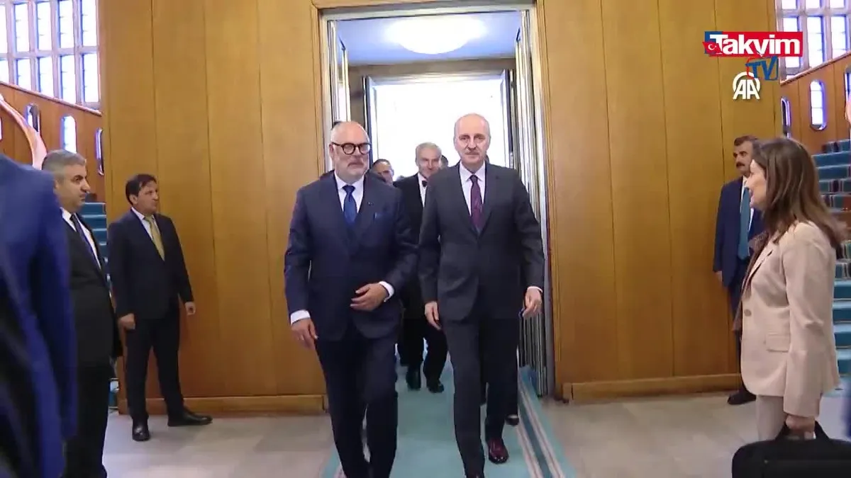 TBMM Başkanı Kurtulmuş, Estonya Cumhurbaşkanı Karis ile görüştü