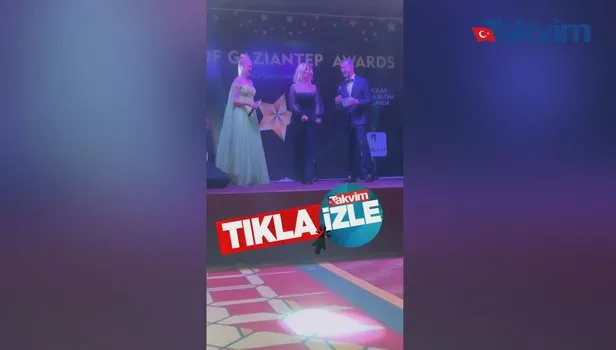 Songül Karlı ödül törenine güzelliğiyle damga vurdu! Tuğba Özay’dan övgü yağmuru