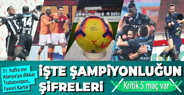 Beşiktaş, Galatasaray, Fenerbahçe, Trabzonspor... İşte ligde şampiyonluğun şifresi