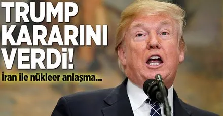 ABD'den İran kararı
