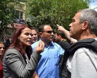 Terör örgütü sloganlarına polisten tazyikli müdahale