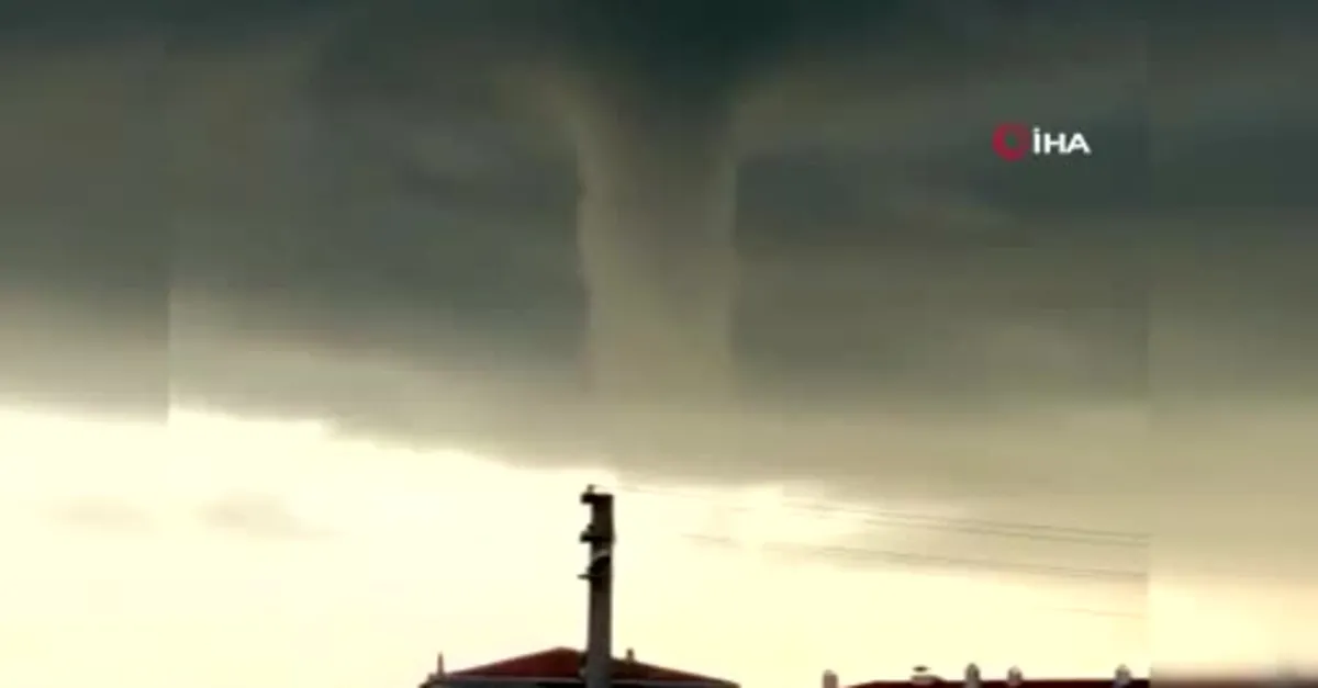 Zonguldak'ta hortum kamerada