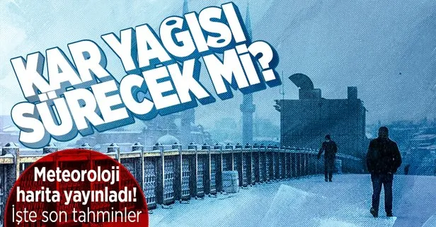 Meteoroloji haritayı yayınladı: Kuvvetli ve yoğun kar alarmı