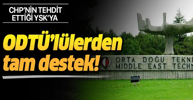 ODTÜ'lülerden YSK'nın verdiği karara destek