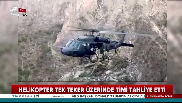 Tunceli'de kahraman pilottan nefes kesen tahliye! "Tek teker bize yeter"