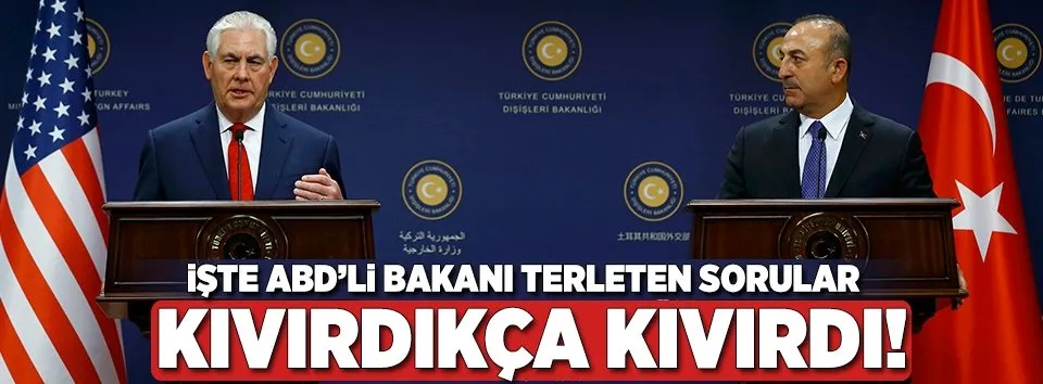 ABD'li bakanı terleten sorular