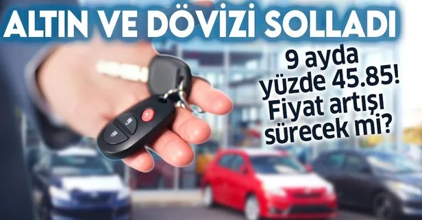 Otomobil döviz ve altını solladı: 9 ayda yüzde 45.85 arttı