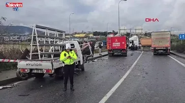 Kamyonet hafriyat kamyonuna çarptı: 1 ölü