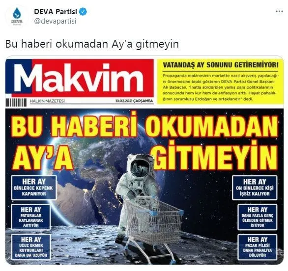 DEVA saldırdı Yeniçağ utanmadan çanak tuttu! Millet düşmanlarını kudurtmaktan gurur duyuyoruz!-1