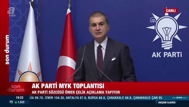Ömer Çelik'ten önemli açıklamalar