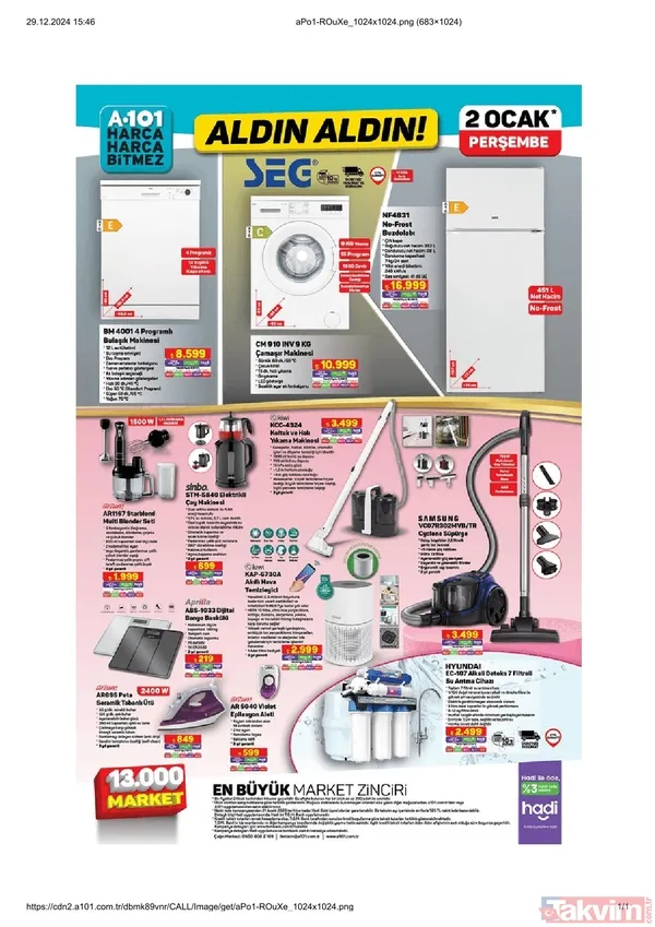 A101 28 Aralık-3 Ocak İNDİRİMİ! Bu hafta A101'de hangi ürünler var? - 15