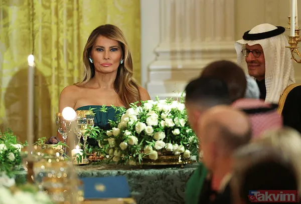 Melania Trump’tan Selman’a özel jest! 3 bin 350 dolarlık zümrüt elbisesi gündem oldu - 4