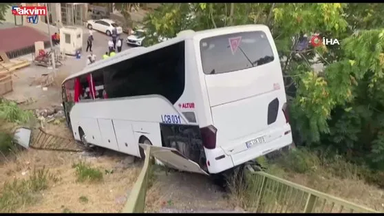 Maltepe’de otobüs şarampole uçtu: 8 yaralı