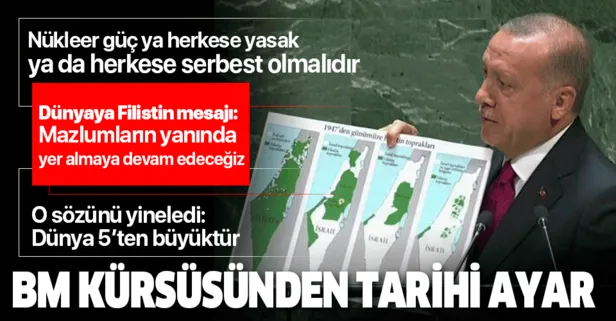 Başkan Erdoğan'dan BM 74. Genel Kurulu'nda önemli açıklamalar