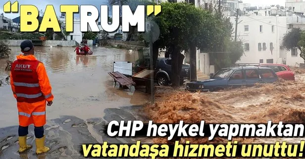 CHP’li Bodrum Belediyesi hizmette sınıfta kaldı | Bodrum sular altında kaldı