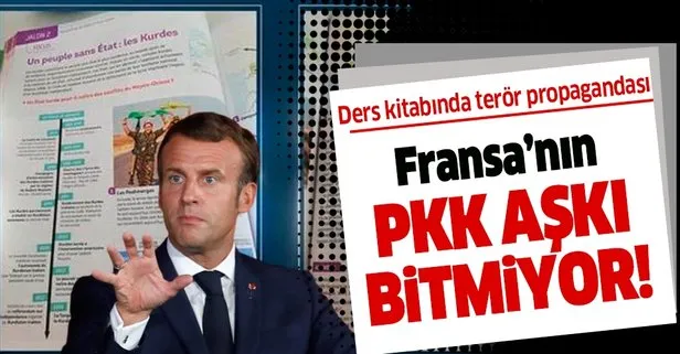 Fransa’nın PKK aşkı bitmiyor! Lise kitabında terör örgütü YPG/PKK propagandası!