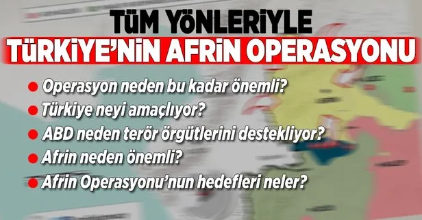 İşte tüm yönleriyle Türkiye’nin Afrin Operasyonu