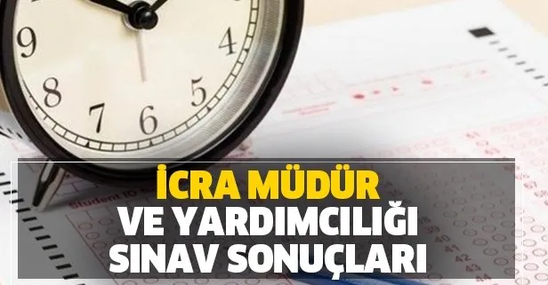 İcra Müdürlüğü sınav sonuçları sorgulama nasıl yapılır?