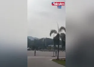 Malezya’da donanma helikopterleri havada burun buruna geldi!