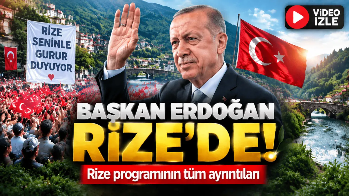 Başkan Erdoğan Rize’de: Güneysu programının detayları belli oldu
