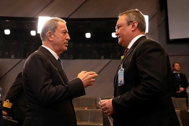 Son dakika: Milli Savunma Bakanı Akar, Yunan mevkidaşı ile görüştü-3