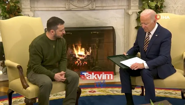 Zelenskiy ve Biden arasındaki ikili görüşme başladı