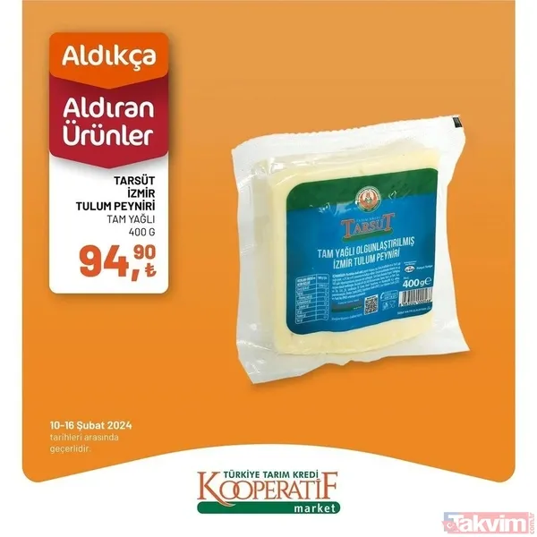 Tarım Kredi market 10-16 Şubat fiyat listesi! 41 üründe dev indirim! Peynir, 94.90 TL, Çay 54.90 TL, 6'lı kağıt havlu 54.90 TL... - 11