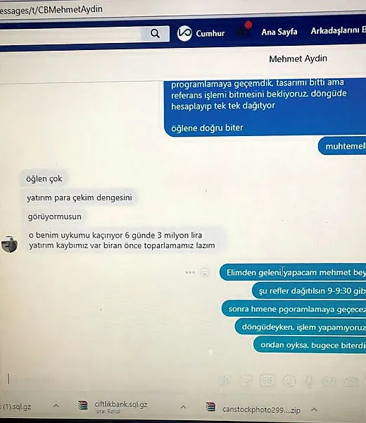 Çiftlik Bank'ın Tosun'u Mehmet Aydın ile sistemin yazılımcısı Cudi Cumhur Yurdakul'un gizli yazışmaları ortaya çıktı!-2