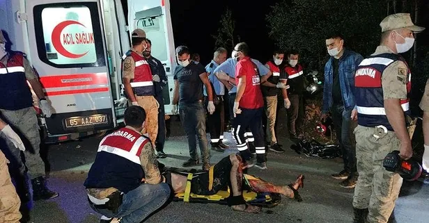 Son dakika: Van Muradiye'de kaçak mülteci taşıyan minibüs kaza yaptı! Çok sayıda ölü ve yaralı var