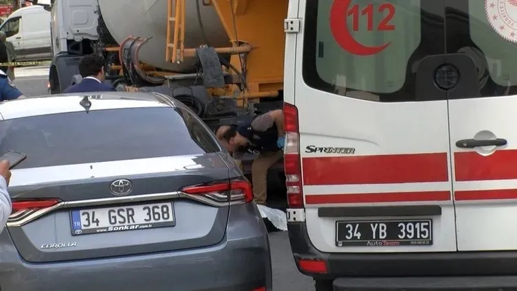 İstanbul Küçükçekmece'de feci kaza korkunç görüntüler! Beton mikseri altına alarak ezdi: O anlar kamerada-4
