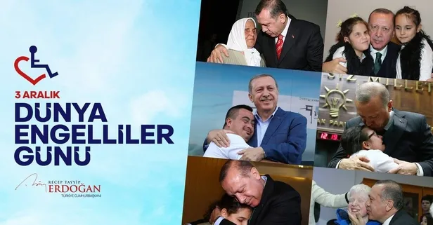 Başkan Erdoğan'dan Dünya Engelliler Günü paylaşımı! "Tüm imkanlarımızla desteklemeye devam edeceğiz"