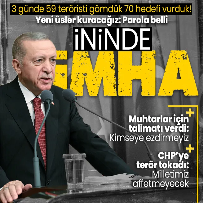 Başkan Erdoğandan Muhtarlar Toplantısında önemli açıklamalar