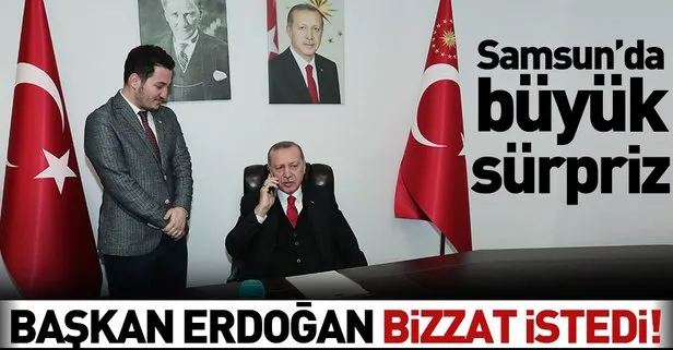 Samsun’da büyük sürpriz! Başkan Erdoğan ailesinden istedi