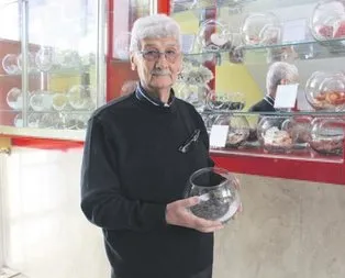 Fosillerini bağışladı