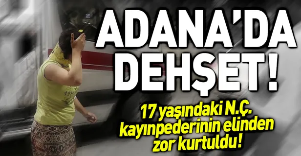Kayınpederinin elinden zor kurtuldu!