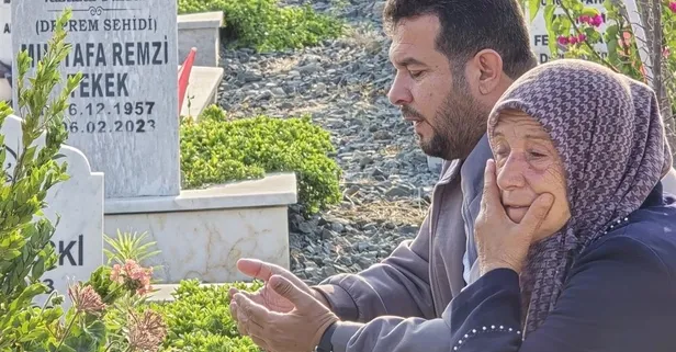 Depremde yakınlarını kaybedenlerin hüzünlü bayramı